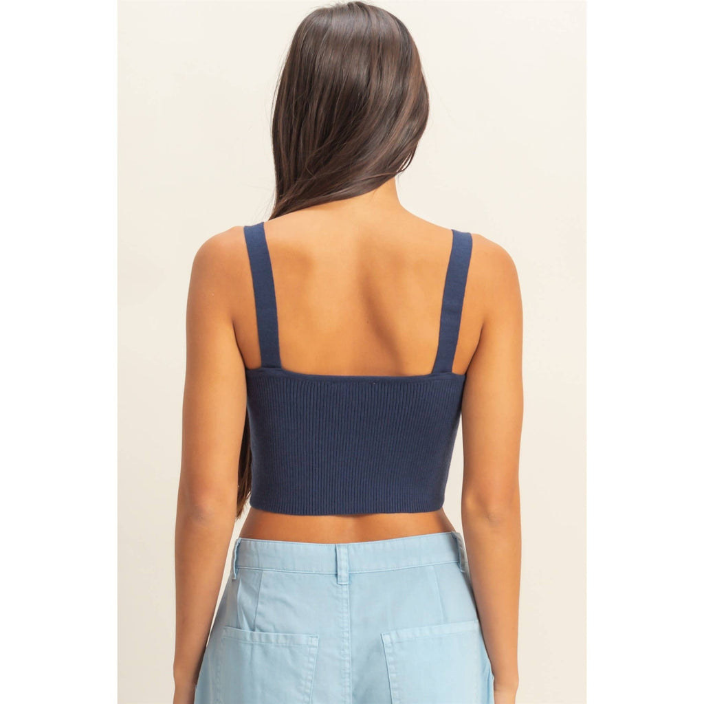 Ribbed Cropped Tank