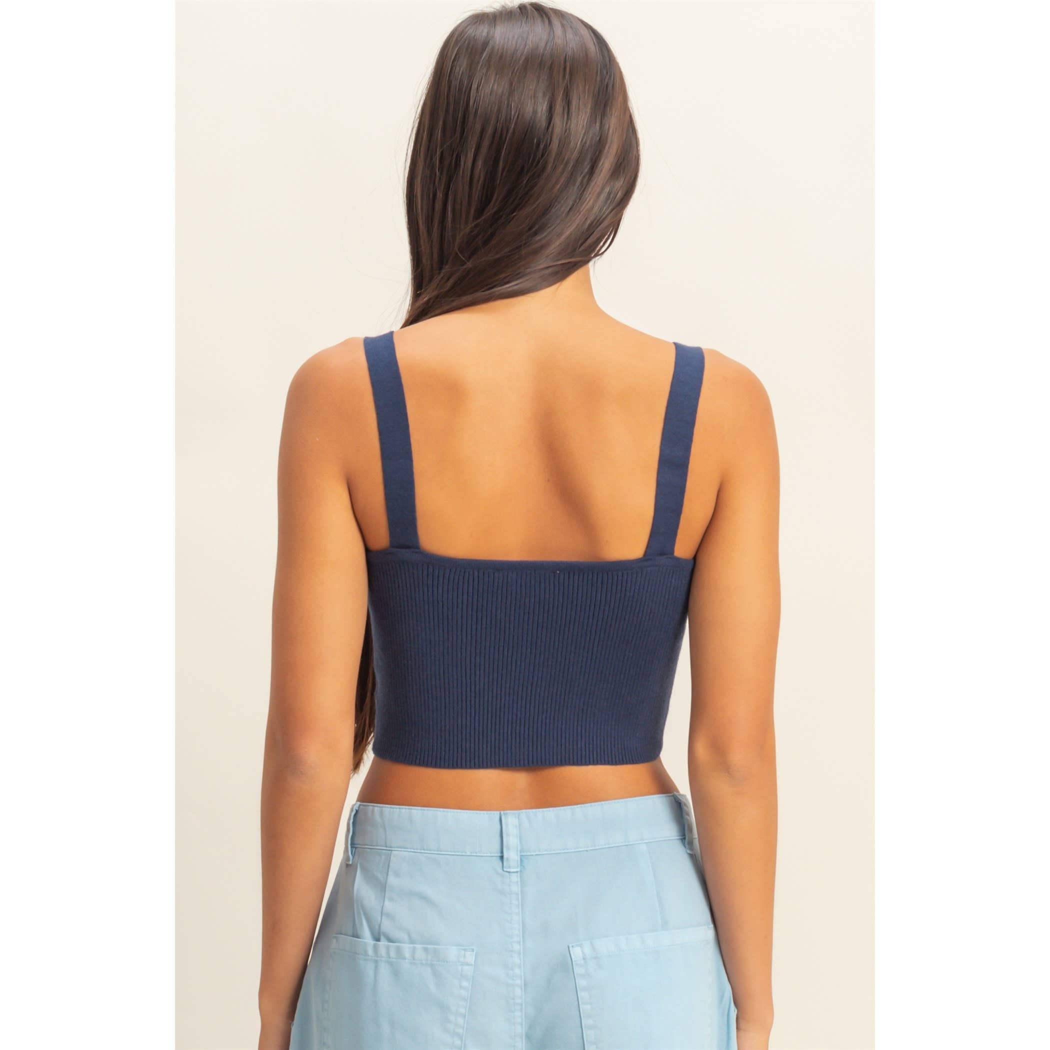 Ribbed Cropped Tank