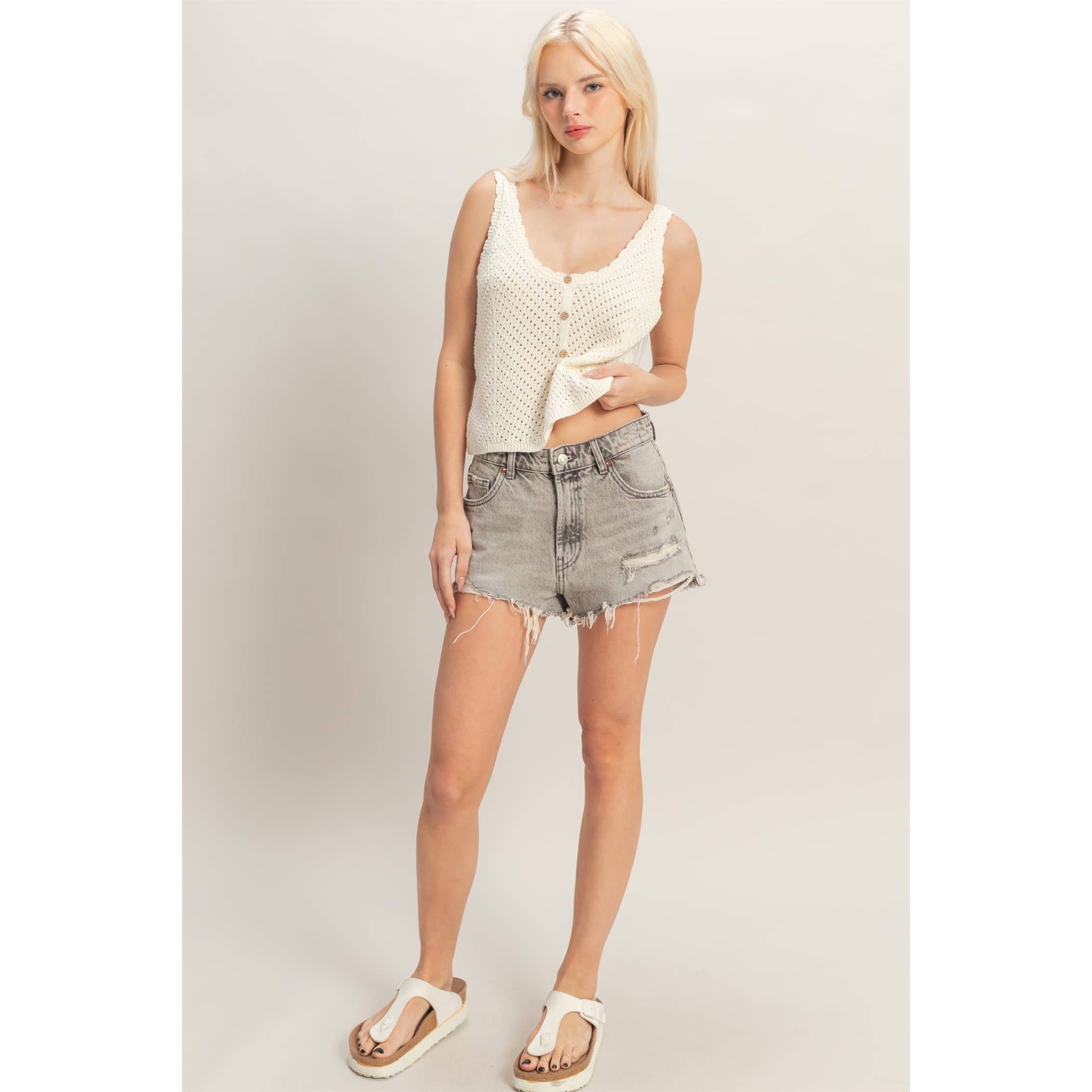 Open Knit Tank