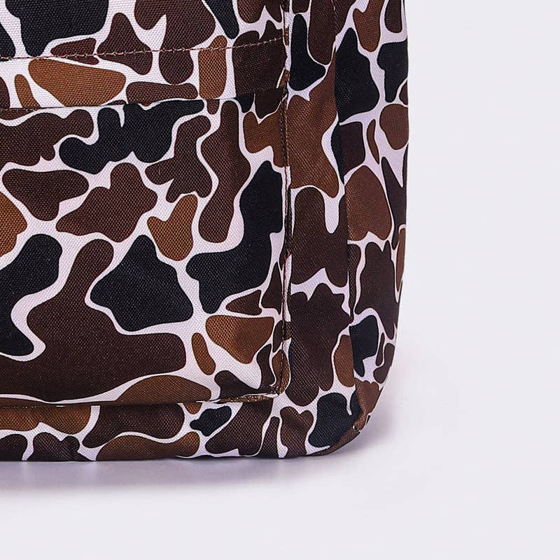 Camouflage Printed Canvas Backpack