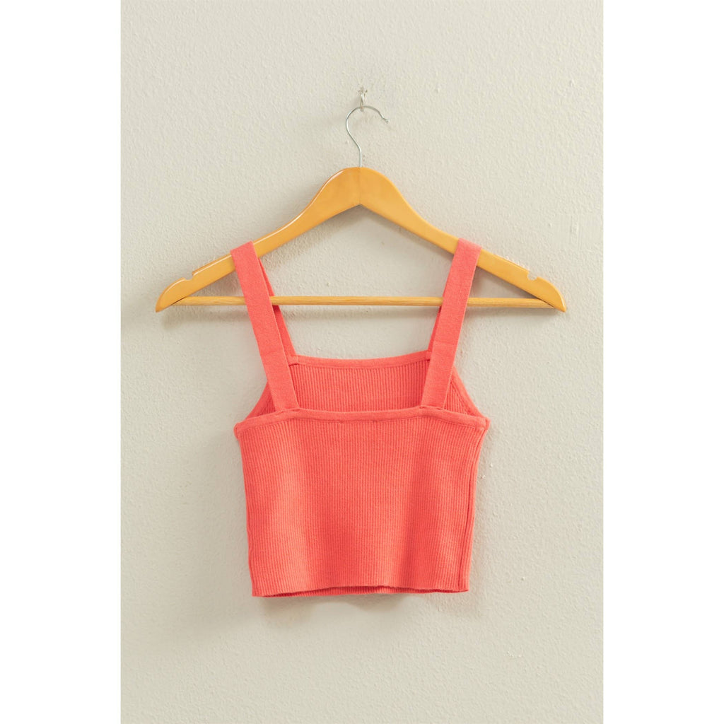 Ribbed Cropped Tank