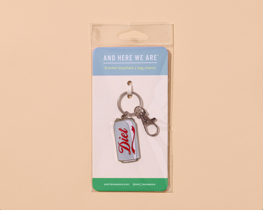 Enamel Keychain—Diet Soda