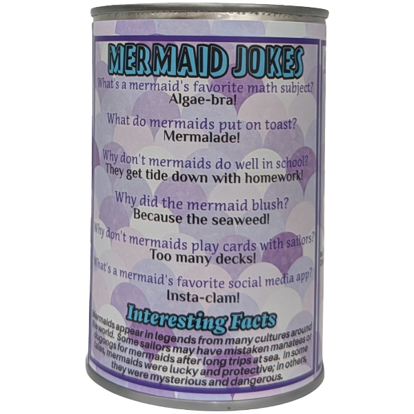 Misty the Canned Mermaid - Mermaid Plush in a Can w/Jokes