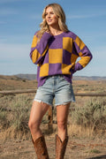 CHECKER SWEATER