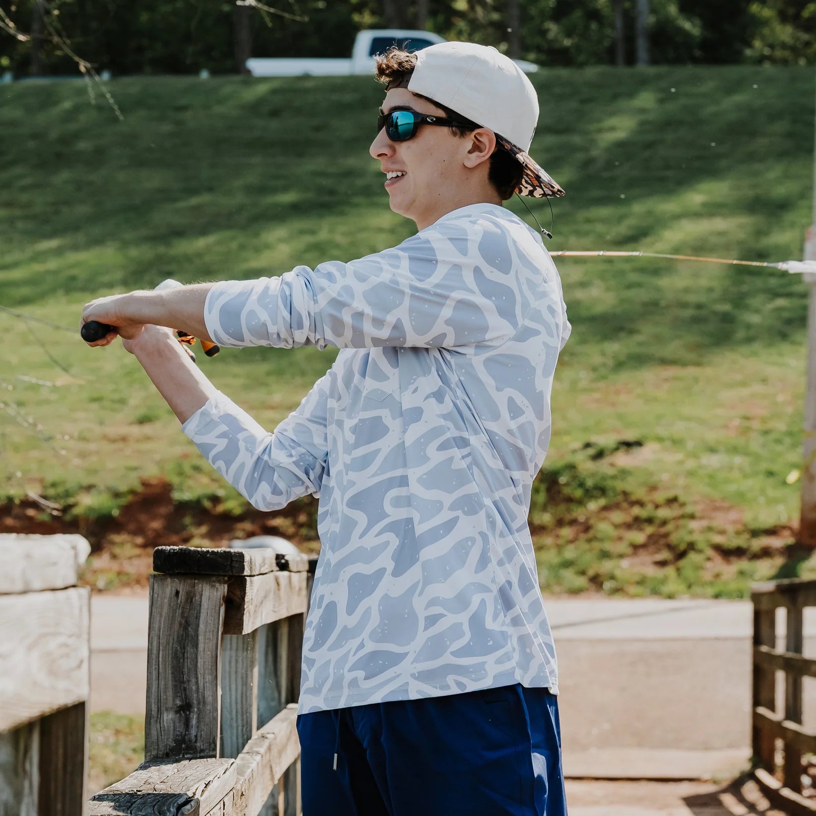 Grey Duck Camo Performance Hooded